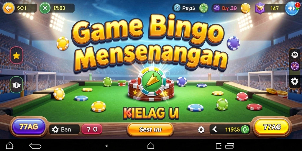 Tampilan screenshot 77AG menampilkan gameplay Bingo yang seru.