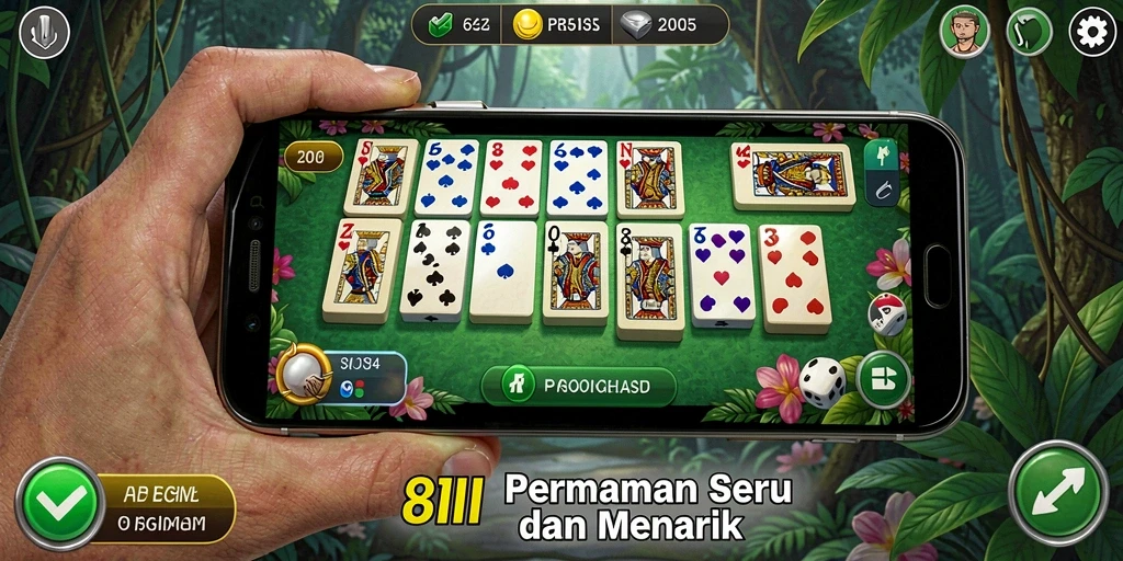 Screenshot gameplay domino yang memukau dan menarik dari 8II.