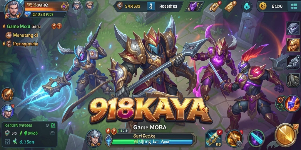 Screenshot gameplay 918KAYA yang menampilkan pertarungan seru.