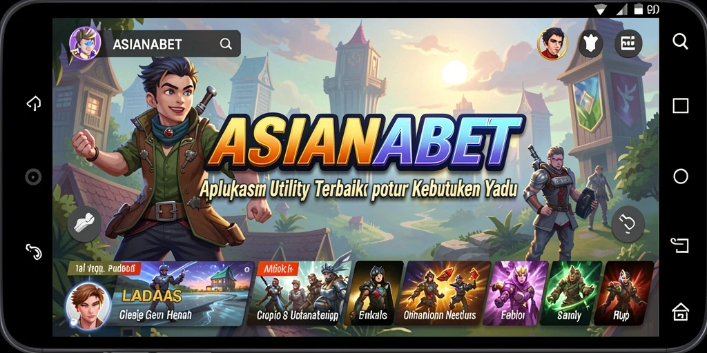 Tampilan antarmuka utama ASIANABET yang memudahkan navigasi aplikasi Utility.