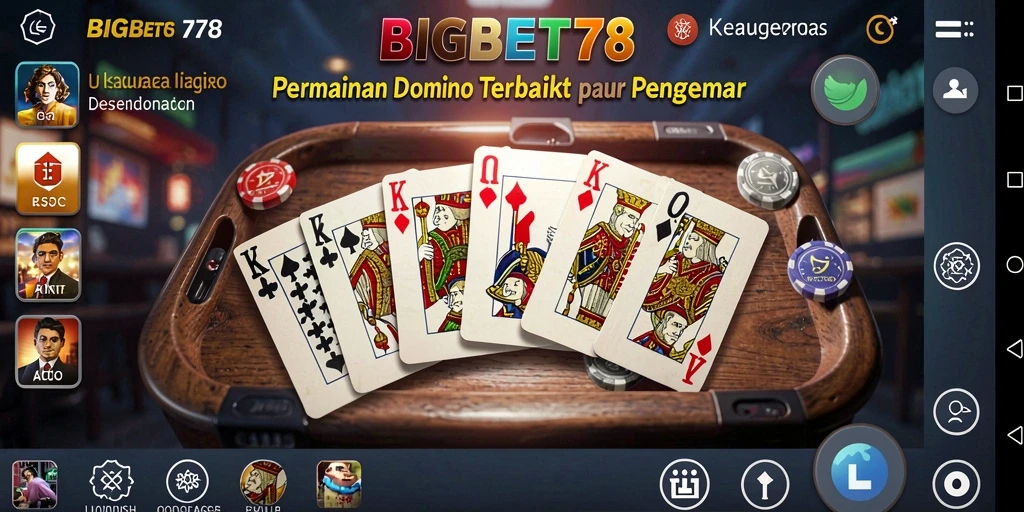 Screenshot gameplay Domino yang seru dalam BIGBET78.