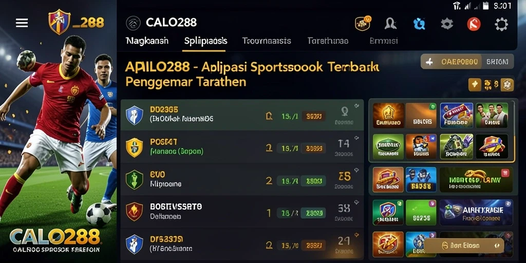 Tangkapan layar gameplay ulasan taruhan olahraga di CALO288.