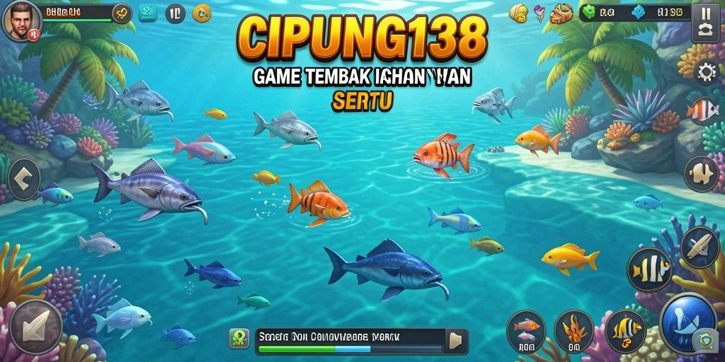 Tampilan gameplay seru dari CIPUNG138 dengan berbagai jenis ikan.