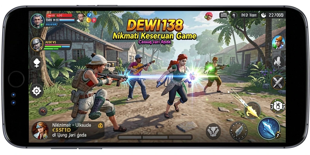 Tampilan layar permainan DEWI138 yang penuh warna dan menarik.