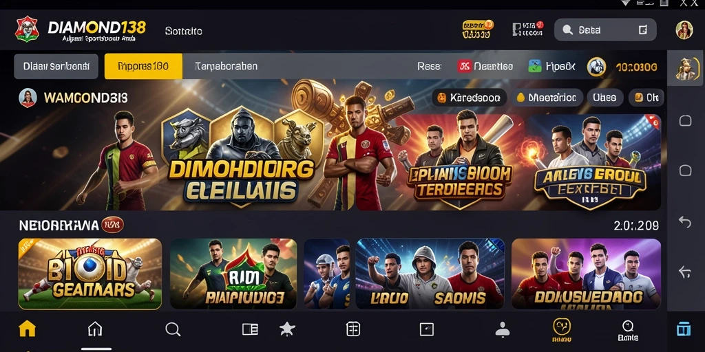 Tampilan gameplay taruhan olahraga yang menarik dan interaktif.