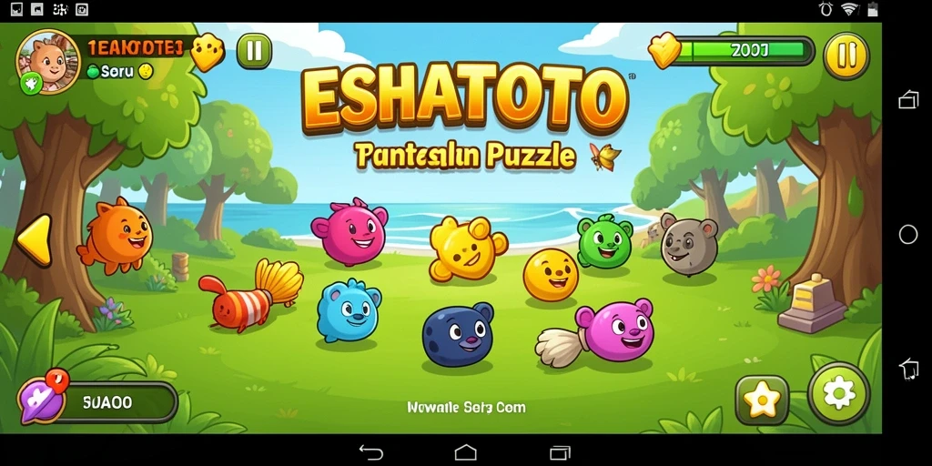 Tampilan gameplay ESHATOTO dengan tantangan Puzzle yang menarik.