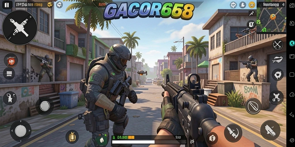 Tampilan gameplay <strong>GACOR668</strong> yang mendebarkan dan penuh aksi.