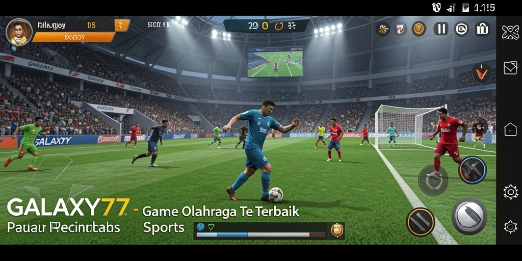 Tampilan gameplay menarik dari GALAXY77 yang menyajikan aksi olahraga.