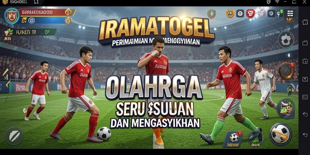 Tampilan screenshot dari gameplay IRAMATOGEL yang menampilkan aksi olahraga yang menarik.