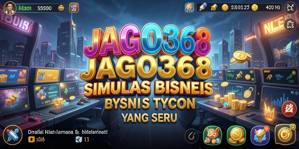 Screenshot utama JAGO368 menampilkan fitur gameplay Tycoon yang menarik.