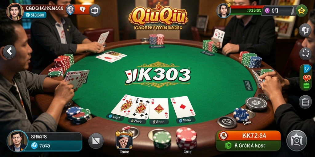 Tampilan gameplay seru dalam JKT303 QiuQiu.