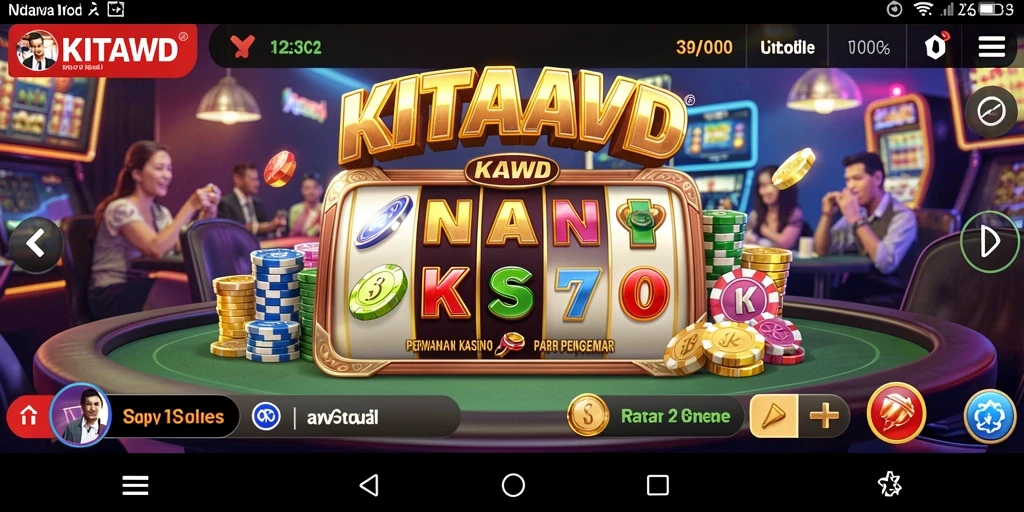 Tampilan menarik gameplay Kasino dengan berbagai permainan seru.