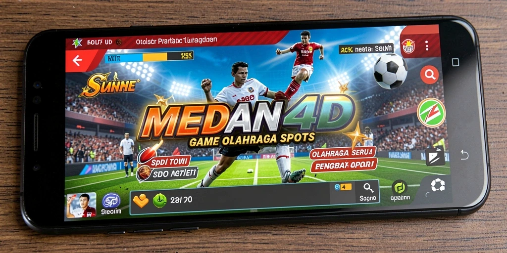 Screenshot menunjukkan gameplay seru dari MEDAN4D dengan berbagai olahraga.