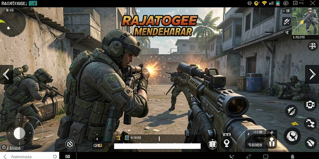 Gameplay aksi tinggi di RAJATOGEL dengan pertempuran seru.