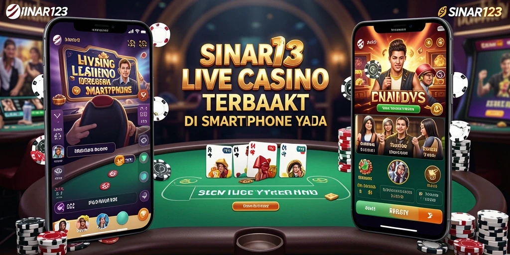 Screenshot gameplay SINAR123 menampilkan dealer langsung dan suasana kasino yang nyata.