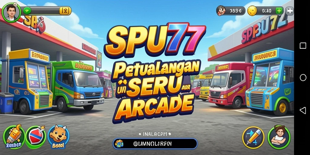 Tangkapan layar utama menampilkan gameplay seru dari SPBU77.