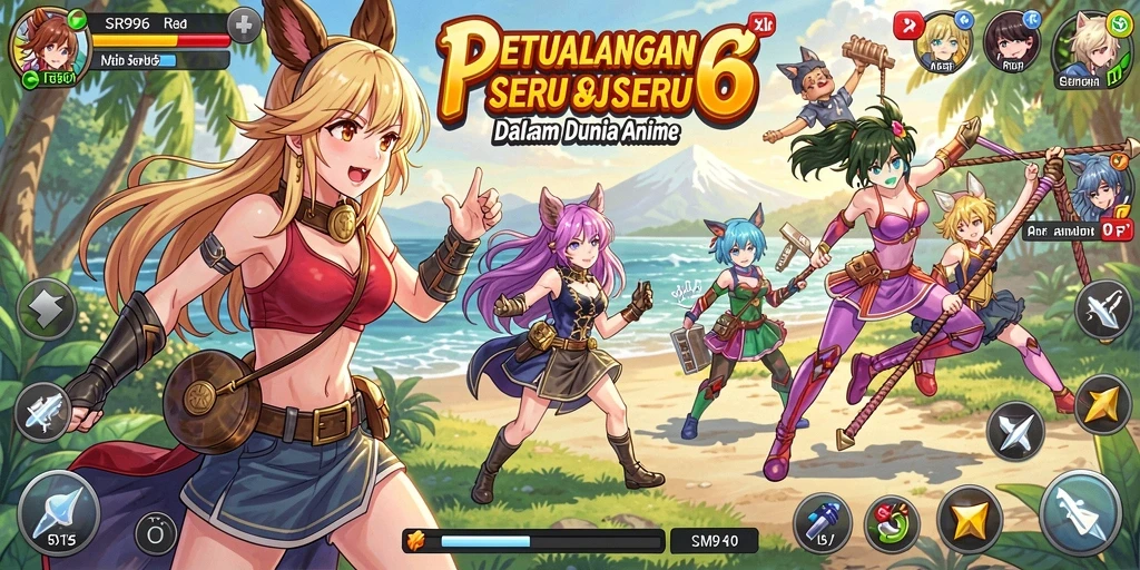 Screenshot utama SR996 menampilkan momen epik dalam petualangan Anime.