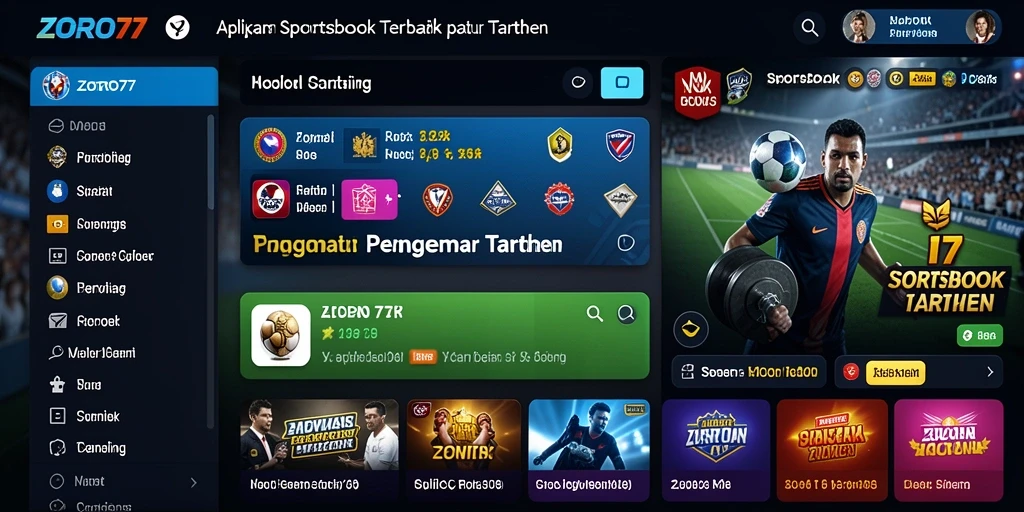 Tampilan gameplay menarik dalam aplikasi Sportsbook ZORO77.